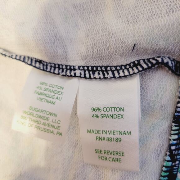 Lilly Pulitzer Jacket Medium Blue Betsey Floral Scuba Doo High Tide Athleisure - Picture 10 of 14